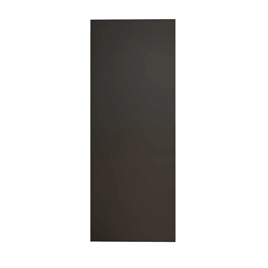 AICA Sanitaire Panneau mural de douche Noir 120 x 210 cm mural aluminium - Étanche, durable et facile à nettoyer