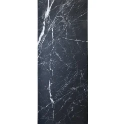 Autres Panneau mural de douche resine effet marbre noir 250x100 cm Natte d'etancheite periferique integree