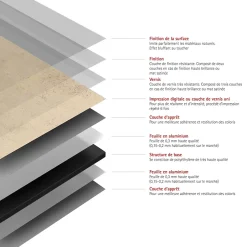 Schulte Panneau mural de salle de bains l.100 x H.255 cm, effet travertin beige, DécoDesign