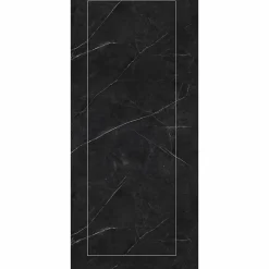 Decoon Panneau Mural Douche SPC/PVC Décor Marbre Noir satiné - 90x260cm - 2,34M²* Panneau Mural De Salle De Bains