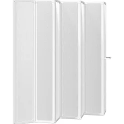 Vidaxl Pare baignoire à 7 volets avec porte-serviettes (140x168 cm - Blanc)* Pare-Baignoire