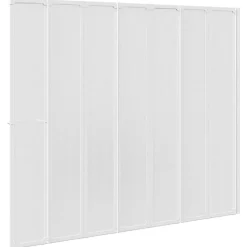 Vidaxl Pare baignoire à 7 volets avec porte-serviettes (140x168 cm - Blanc)* Pare-Baignoire