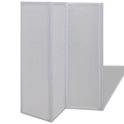 Vidaxl Pare baignoire à 3 volets rétractables (117x120 cm - Blanc)