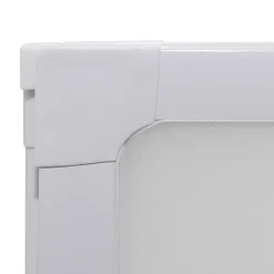 Vidaxl Pare baignoire à 3 volets rétractables (117x120 cm - Blanc)