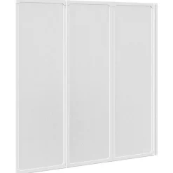 Vidaxl Pare baignoire à 3 volets rétractables (117x120 cm - Blanc)