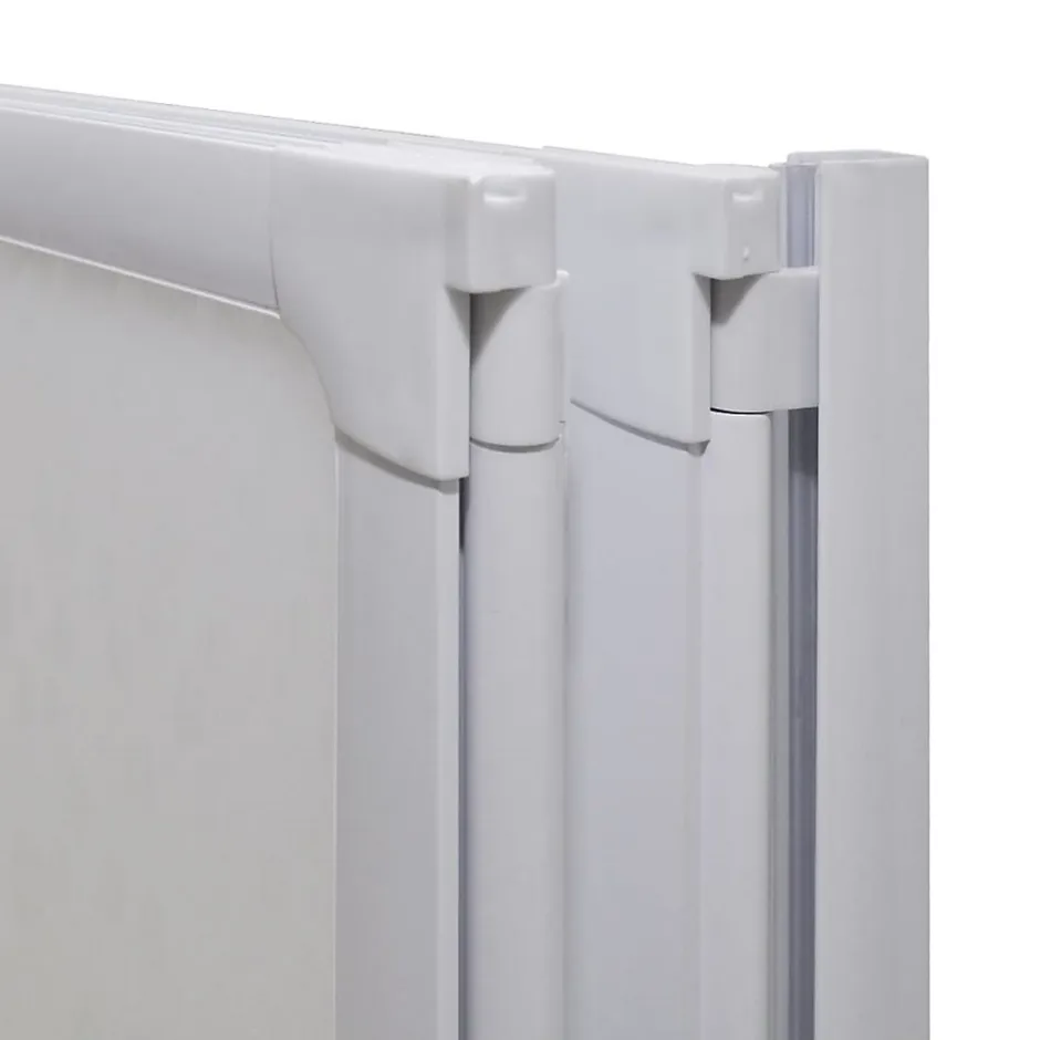 Vidaxl Pare baignoire à 3 volets rétractables (141x132 cm - Blanc)* Pare-Baignoire