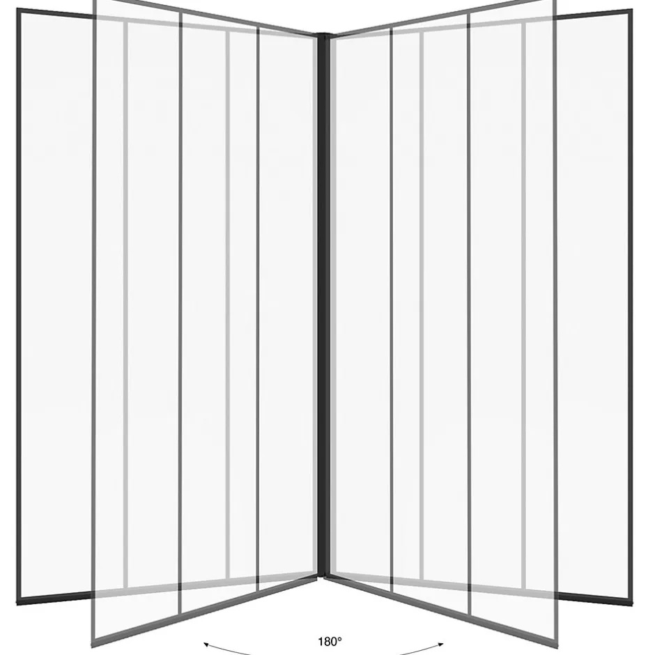IDMarket Pare baignoire 1 volet 80x140 cm sérigraphié effet verrière avec profilé en aluminium noir