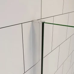 AICA Sanitaire pare baignoire Argent 70x130cm,paroi fixée,5mm verre anticalcaire,style industriel et Installation réversible
