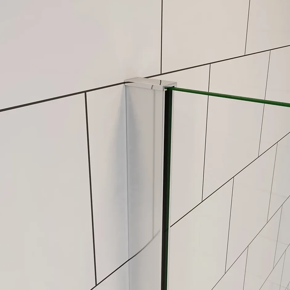 AICA Sanitaire pare baignoire Argent 70x130cm,paroi fixée,5mm verre anticalcaire,style industriel et Installation réversible