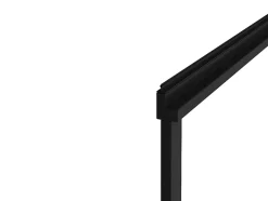 Vente-unique Pare baignoire coulissant noir mat avec porte serviette - 120x140 cm - WAIMEA* Pare-Baignoire