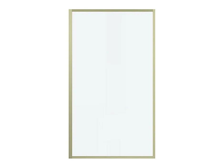 Vente-unique Pare baignoire doré style art déco - 80 x 140 cm - Verre trempé - BRADENTON* Pare-Baignoire
