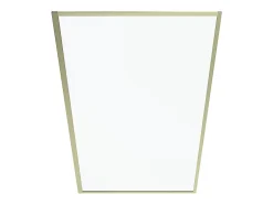 Vente-unique Pare baignoire doré style art déco - 80 x 140 cm - Verre trempé - BRADENTON* Pare-Baignoire