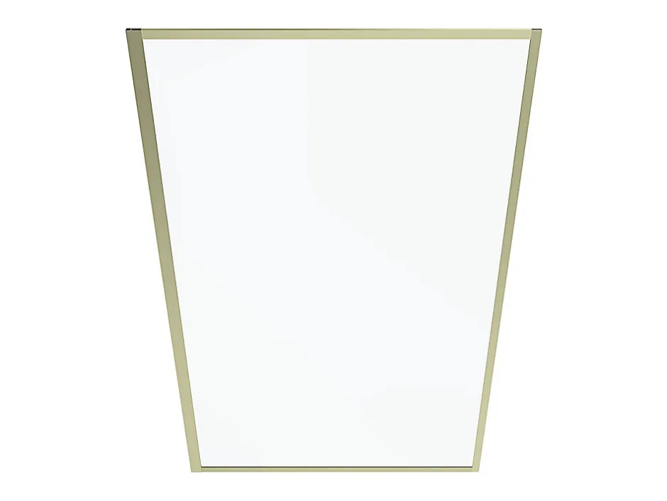 Vente-unique Pare baignoire doré style art déco - 80 x 140 cm - Verre trempé - BRADENTON* Pare-Baignoire