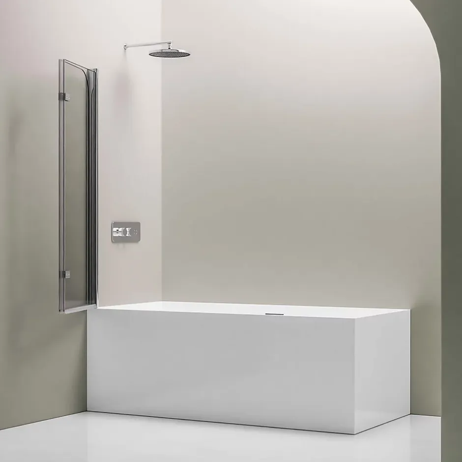 Bernstein Pare baignoire en verre véritable NANO EX209 - 1200x1400x6 mm* Pare-Baignoire