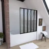 Galedo Pare baignoire Five 5 volets pivotants noir 143 x 125cm* Pare-Baignoire
