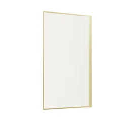 Galedo Pare baignoire pivotant l.80 x H.140 cm verre ondulé et profilés doré brossé, Edge