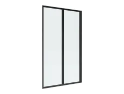 Vente-unique Pare baignoire pliant en métal style atelier - Noir mat - 80 x 140 cm - DISTRICT* Pare-Baignoire