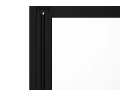 Vente-unique Pare baignoire pliant en métal style atelier - Noir mat - 120 x 140 cm - DISTRICT* Pare-Baignoire
