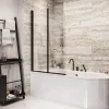 Azura Home Design Pare baignoire PRIME- 2 volets 90 x 140 cm* Pare-Baignoire