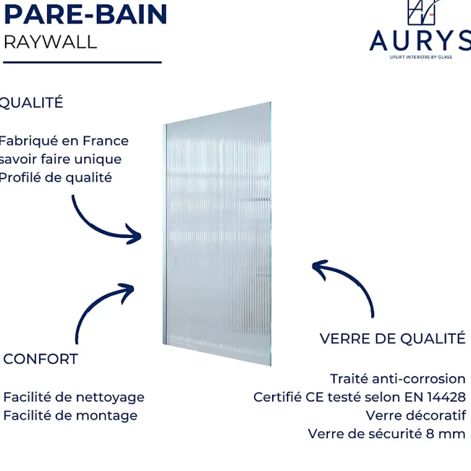 Aurys Pare bain gauche Raywall noir
