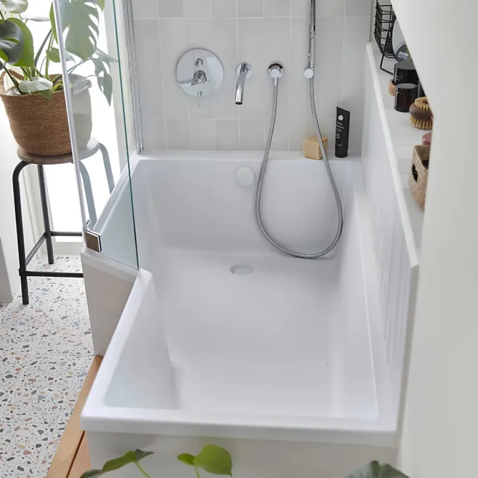 Jacob Delafon Pare bain Neo, 2 volets chromé* Pare-Baignoire