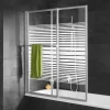 Schulte Pare-baignoire -70 - 118x140 cm - extensible - écran de baignoire coulissant - verre 3 mm -alu