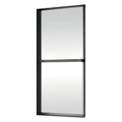 Schulte Pare-baignoire à coller pivotant 1 volet, 70 x 140 cm, verre transparent 3mm, profilé noir mat,* Pare-Baignoire