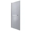 GoodHome Pare-baignoire 1 volet verre gris fumé anticalcaire Nubia H. 150 x l. 95 cm* Pare-Baignoire