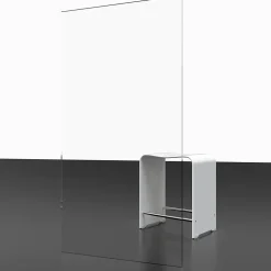 Schulte Pare-baignoire 5 volets 115 x 121 cm, verre transparent, profilé alu-argenté,