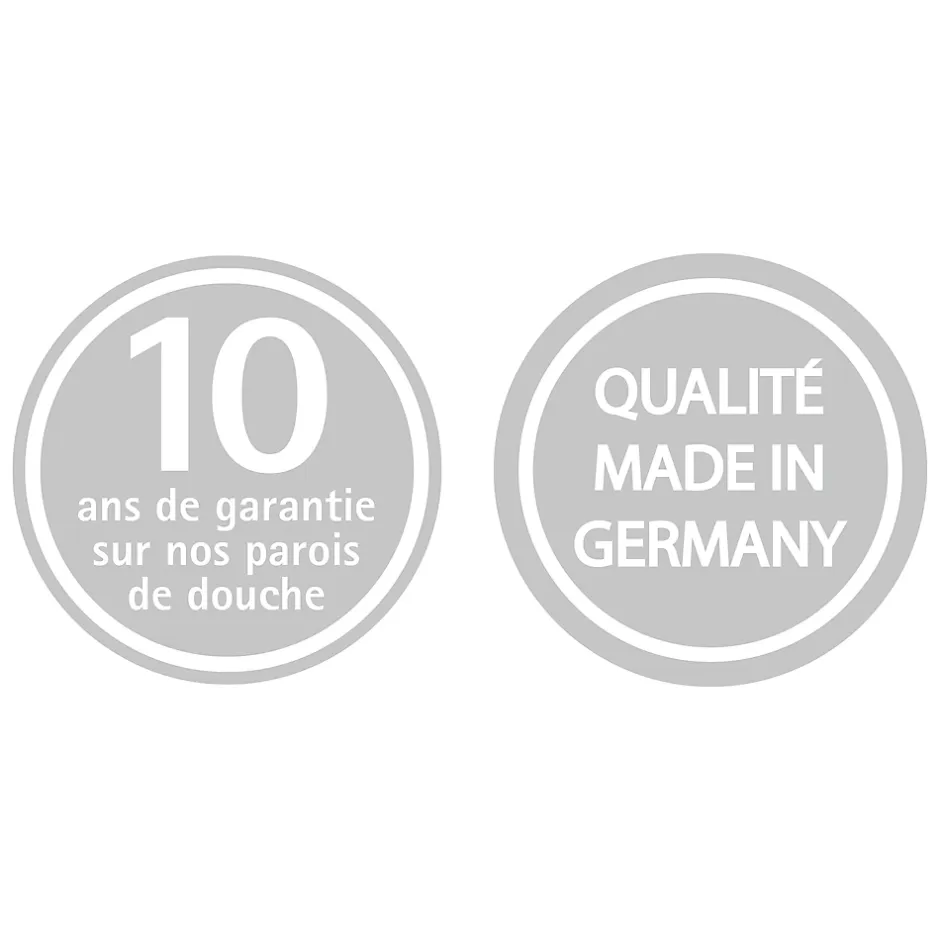 Schulte Pare-baignoire 2 volets, 112 x 140 cm, verre transparent 5 mm, profilé noir, Liane* Pare-Baignoire