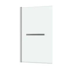 Galedo Pare-baignoire 120 x 70 cm chromé avec porte serviettes Essentiel* Pare-Baignoire