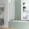 Galedo Pare-baignoire 130 x 70 cm chromé Essentiel* Pare-Baignoire
