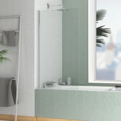 Galedo Pare-baignoire 130 x 70 cm chromé Essentiel* Pare-Baignoire
