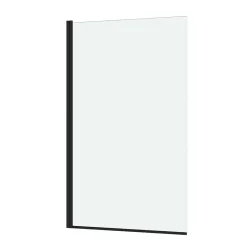 Galedo Pare-baignoire 140 x 80 cm noir mat Essentiel