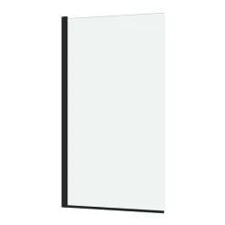 Galedo Pare-baignoire 130 x 70 cm noir mat Essentiel