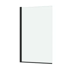 Galedo Pare-baignoire 70 x 120 cm noir mat Essentiel* Pare-Baignoire