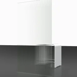 Schulte Pare-baignoire 80 x 140 cm , 1 volet pivotant, verre transparent rainuré, profilé noir