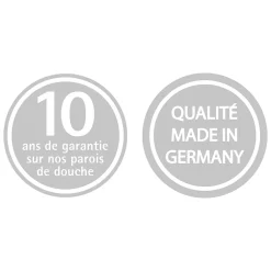 Schulte Pare-baignoire 80 x 140 cm , 1 volet pivotant, verre transparent rainuré, profilé noir