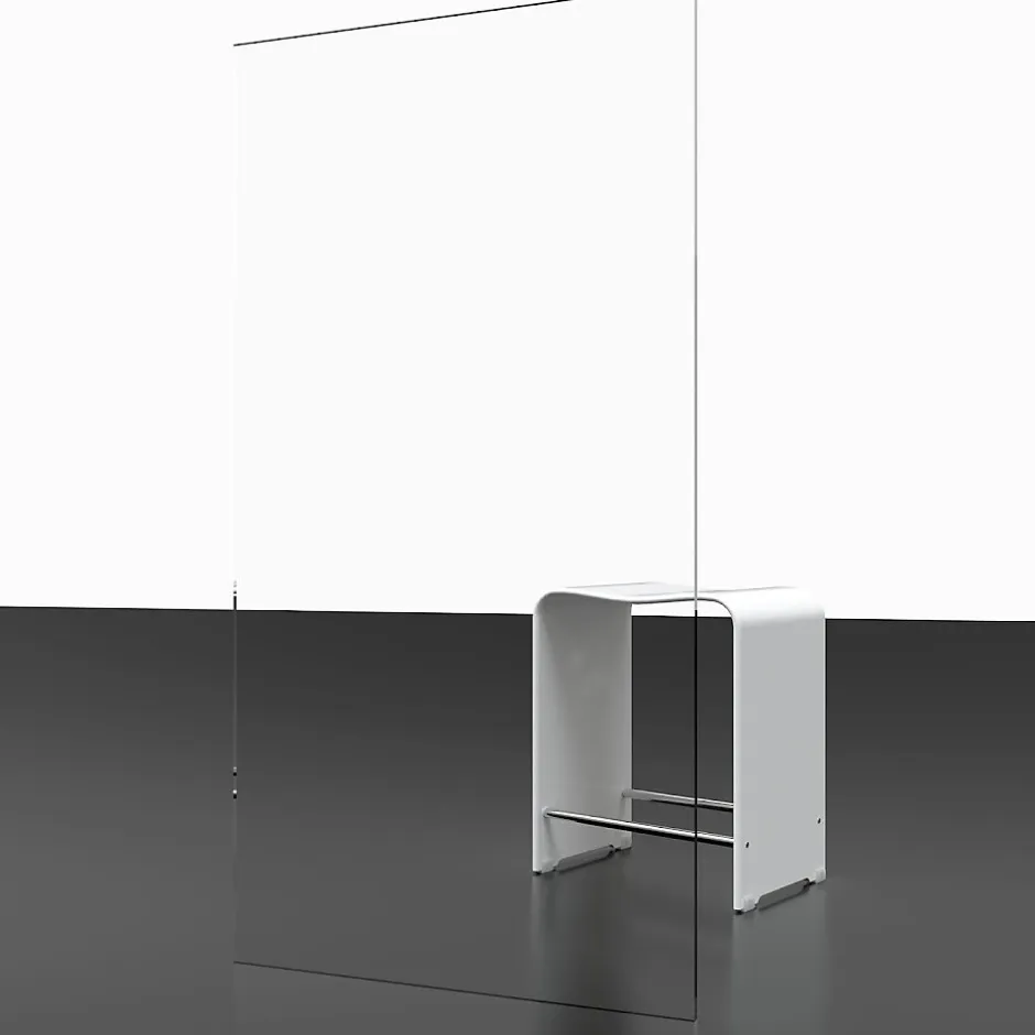 Schulte Pare-baignoire 80 x 140 cm, , paroi de baignoire 1 volet pivotant, verre transparent anticalcaire, gun metal