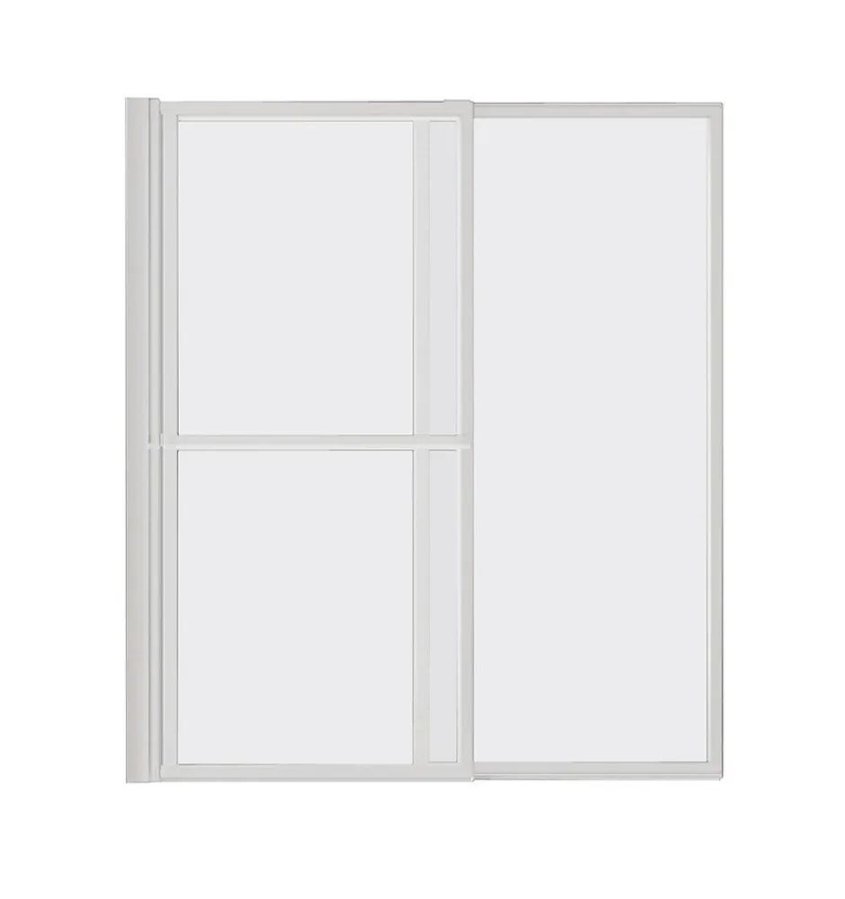 Atelier du bain Pare-baignoire blanc 2 volets pliants relevables L. 106 x H. 140 cm Baya* Pare-Baignoire