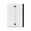 Schulte Pare-baignoire Elara - Pliable - 2 Volets - 100x140 - Transparent - 5mm - Noir Mat