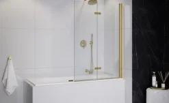 Azura Home Design Pare-baignoire Lumix Gold Verre trempé