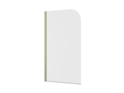 Schulte Pare-baignoire pivotant 1 volet, 140 x 80 cm, verre transparent 5mm, profilé doré mat, Capri* Pare-Baignoire