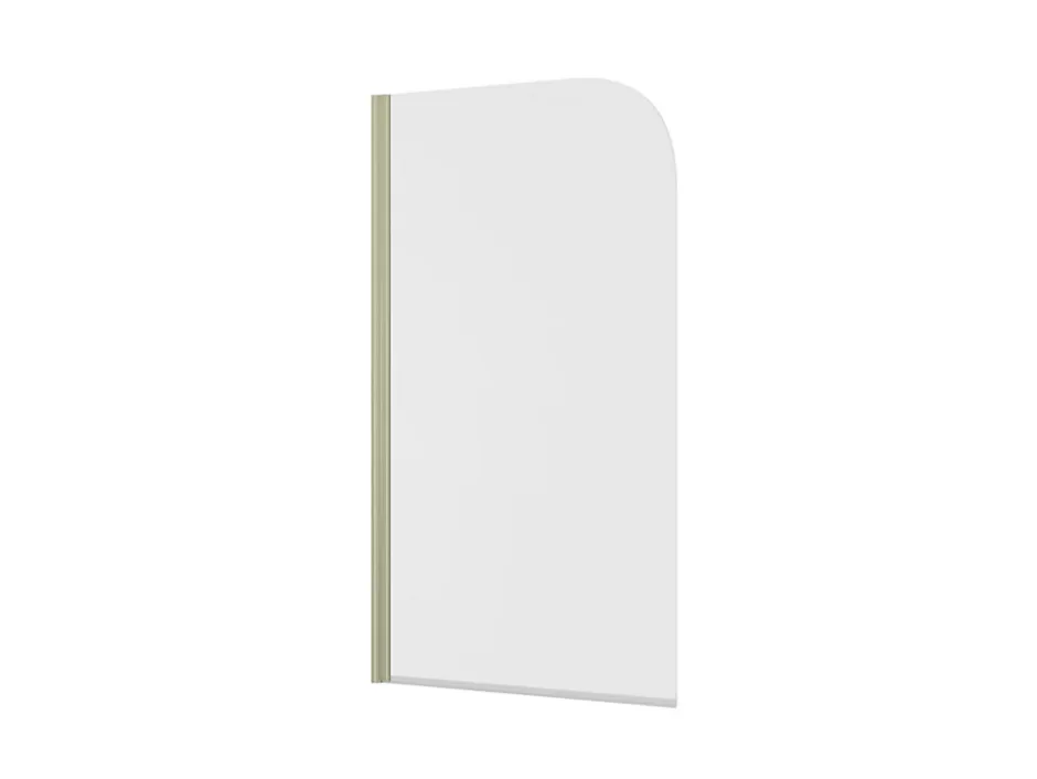 Schulte Pare-baignoire pivotant 1 volet, 140 x 80 cm, verre transparent 5mm, profilé doré mat, Capri* Pare-Baignoire