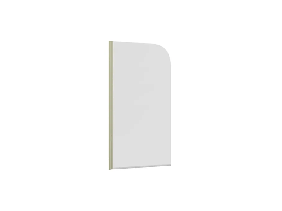 Schulte Pare-baignoire pivotant 1 volet, 140 x 80 cm, verre transparent 5mm, profilé doré mat, Capri* Pare-Baignoire