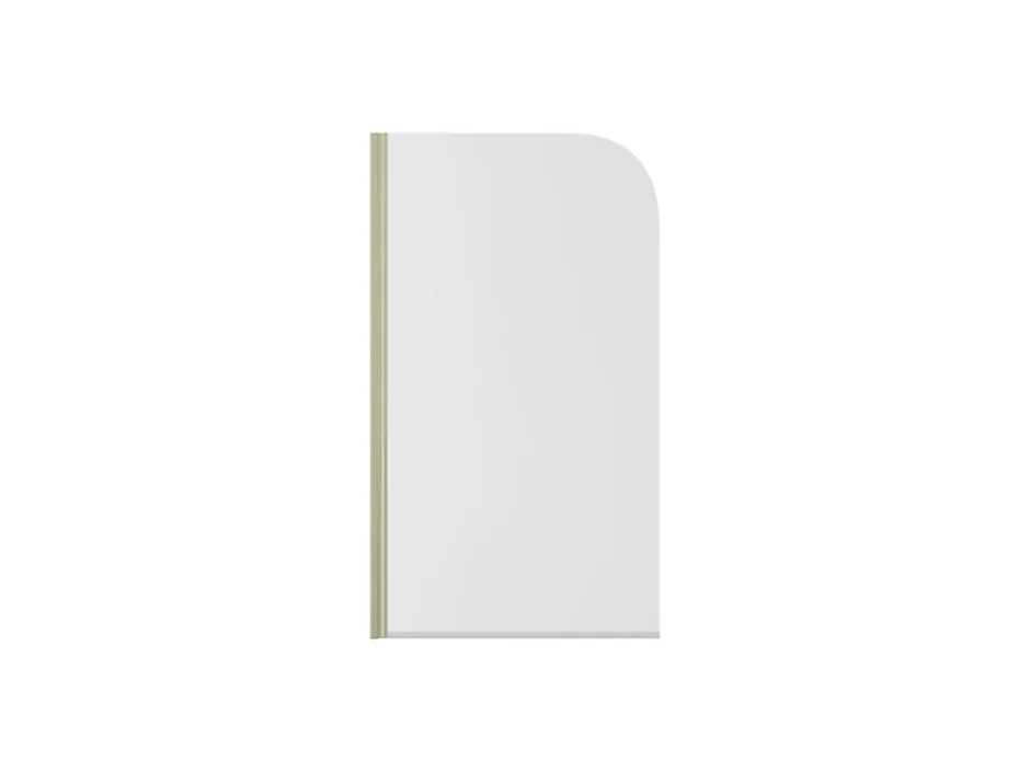 Schulte Pare-baignoire pivotant 1 volet, 140 x 80 cm, verre transparent 5mm, profilé doré mat, Capri* Pare-Baignoire