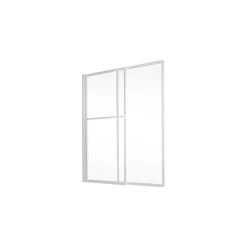 Schulte Pare-baignoire pivotant coulissant avec porte-serviettes H.140 x l.118 cm, blanc,* Pare-Baignoire