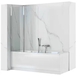 Rea Pare-Baignoire Pliant Agat-2 80* Tablier Et Habillage De Baignoire
