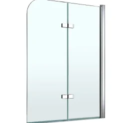 Saniverre Pare-baignoire rabattable BALY en verre 6 mm transparent 140 x 140 cm