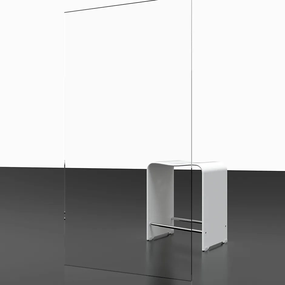 Schulte Pare-baignoire rabattable avec 2 volets, 104 x 130 cm, verre transparent 5 mm, profilé blanc,* Pare-Baignoire